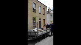 Cannabis seen being tossed out of window during drug bust