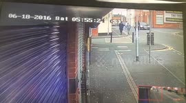 U.K. Man chases people with machete