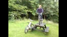 Bike stunt fail