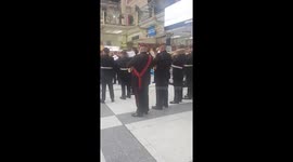 Army band in Liverpool street