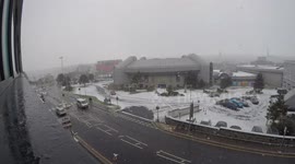 Time-lapse of snow - Beast from the East