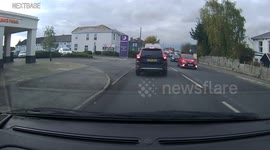 Moped rider Crashes into Car with Dashcam