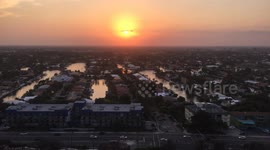 Sunset in Miami