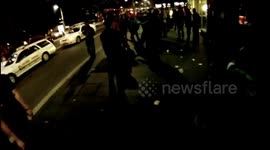 Bouncer kicks drunk guy, attacks Mr Notahero, security fight