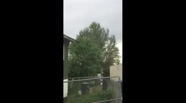 Helicopter drying cherries