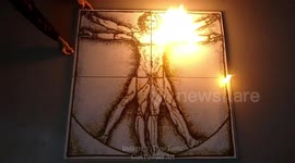 Gunpowder art set ablaze