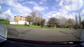 Kid threw a stone at bus
