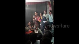 Wardrobe malfunction! Indian politician’s trousers fall down during campaign speech