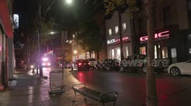 Ambulance On Walnut Street in Pittsburgh PA