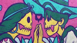 Dia de Muertos Street Art
