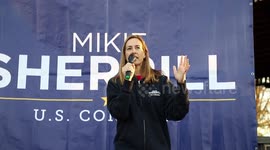 NJ-11: Mikie Sherrill addresses campaign rally