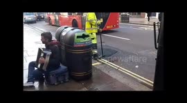 Musical pothole filling Oxford st