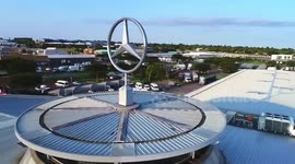 FLYING OVER MERCEDES BENZ