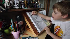 Ten-year-old comic book fan sells his creations around the world