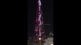 Dubai Burj Khalifa night show display