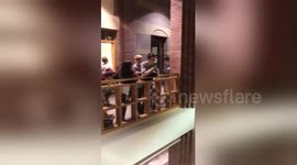 Voters chant