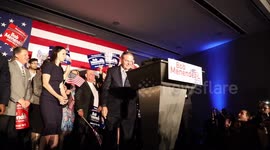 New Jersey Senate Bob Menendez takes stage after election victory