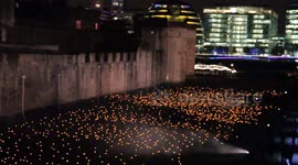 10,000 torches light up Tower of London's Armistice memorial