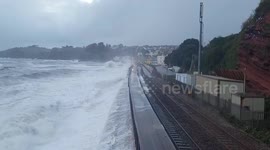 Dawlish when the trains have stopped.