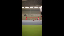 Tennis Whit My son
