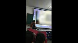 University lecturer accidentally plays porn to students