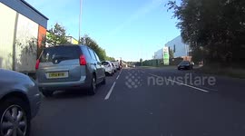 Nearly taken out by Volvo that doesn't understand how queues work