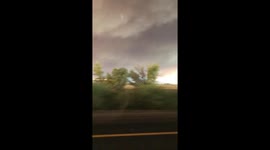 Dark cloud over head looks like thunders and tonados coming