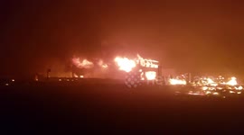 camp fire paradise ca building on fire