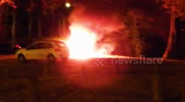 Explosion voiture liège