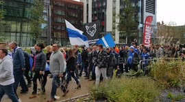 Gospel singers, flags, scarves and chanting as #WalkForVichai passes through Leicester