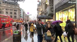 Rain in Oxford Street