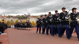 Armistice Day marked at solemn ceremony in Lyon, France