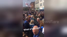 Newsflare Edit - What a turn out, I love my club x #lcfc #WalkForVichai #bluearmy #theboss ???????????????????? https://t.co/20pzd0rIk0