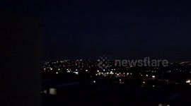 Early morning view of Johannesburg’s north western suburbs just before sunrise.