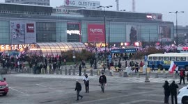 Far-right protesters gather for Polish 100th Independence Anniversary