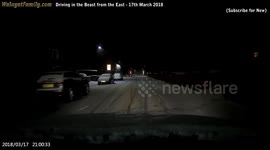 Snow Driving on Sheffield UK Roads -