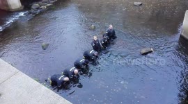 Police search. River Roche rochdale