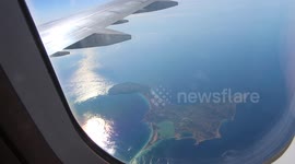 View from airplane- Formentera near Ibiza