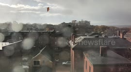 Falling Leaves and Rain in Portland, Maine