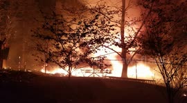 California vegetation fire in Butte County California. Indecent name is Camp Fire
