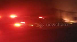 California vegetation fire in Butte County California. Indecent name is Camp Fire