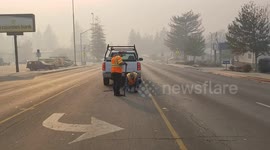 California vegetation fire in Butte County California. Indecent name is Camp Fire