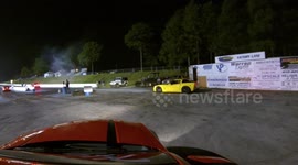 Ford Mustang Drag Racing Chevrolet Corvette