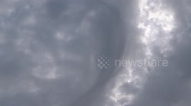 Tornado chase at Falmouth Cornwall