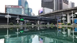 Time lapse of traffic junction in Bangkok