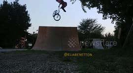 Bmx Trick gone wrong
