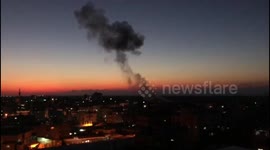 Israel and Palestinian militants trade heavy fire across border
