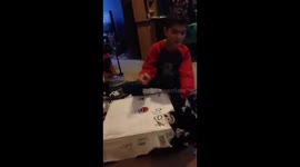 Boy has awesome reaction to laptop Christmas present
