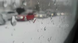 First snow in Ukrain