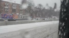 First snow in Kiev